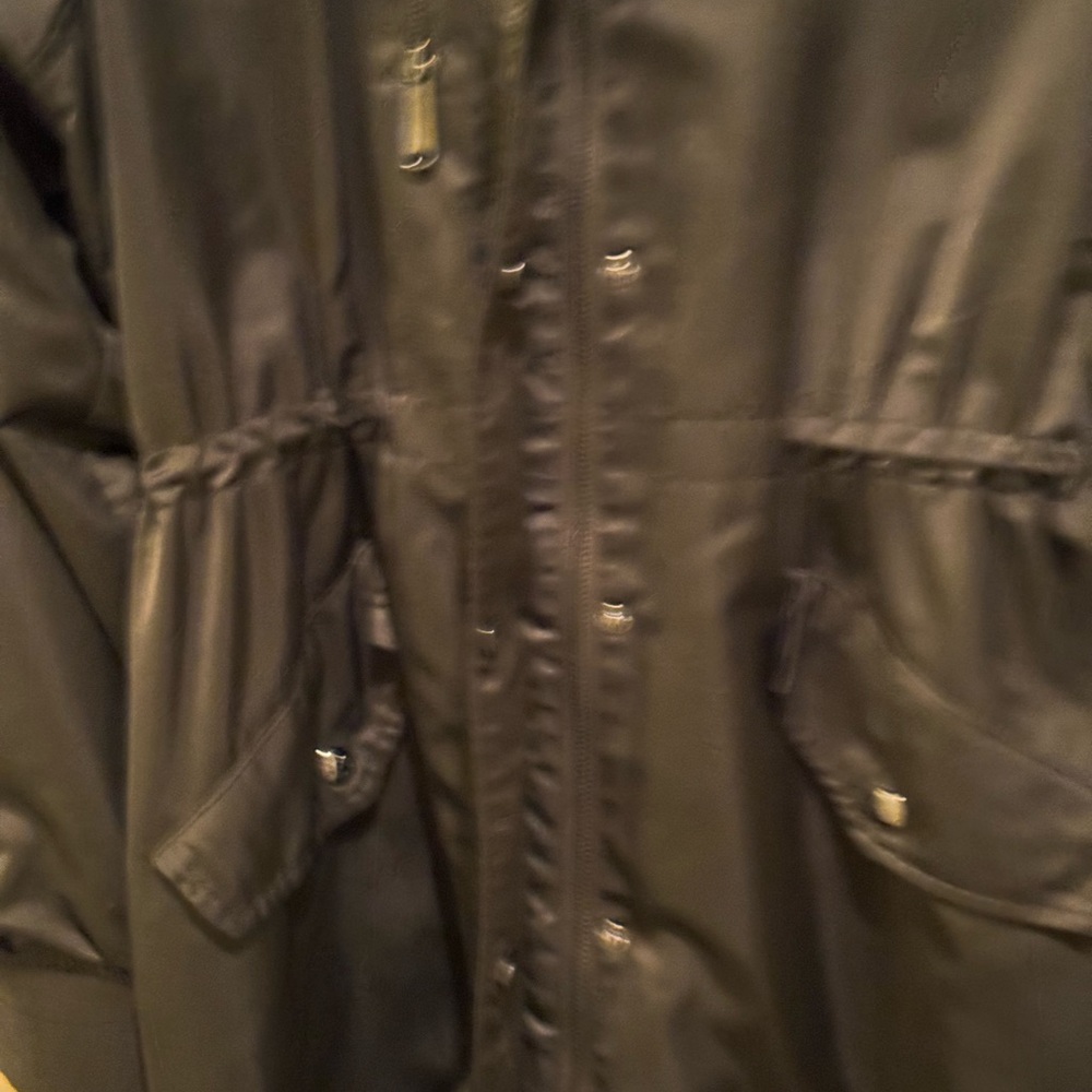 Sam Edelman Elongated Drawstring Jacket Dark Oliv… - image 5